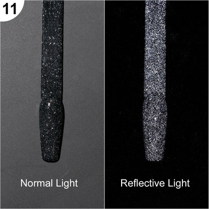 Super Reflective Disco Liner Gel Polish 12-Color Set - Nail Art Painting Collection