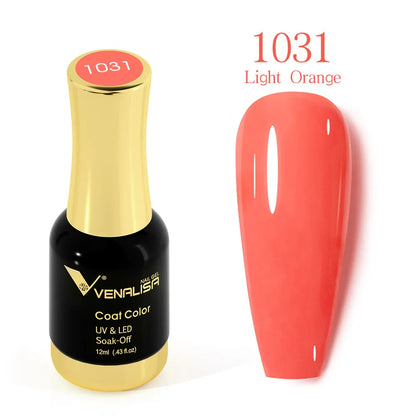 VENALISA Gel Nail Polish - No Wipe High Gloss Top Coat & Base Coat