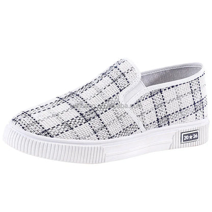 Canvas Sneakers - Lightweight Breathable Slip-On Casual Shoes
