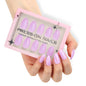 French Pink Almond Press-On Nails - Soft Gel Short Length (30 Pieces)