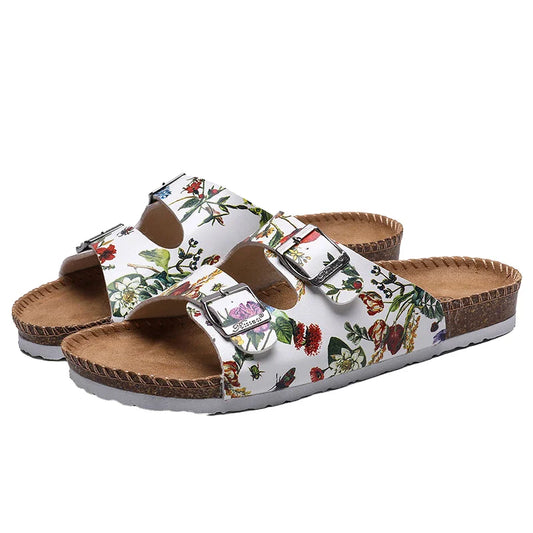 Double Strap Slide Sandals