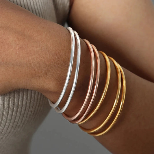 Gold Stainless Steel Minimalist Bracelet