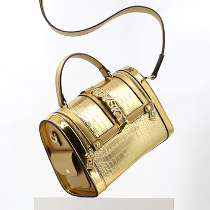 Crocodile Pattern Shoulder Bag - Luxury PU Leather Handbag