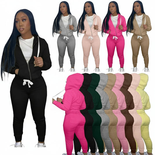 2-Piece Activewear Set - Hoodie & Joggers Sportswear