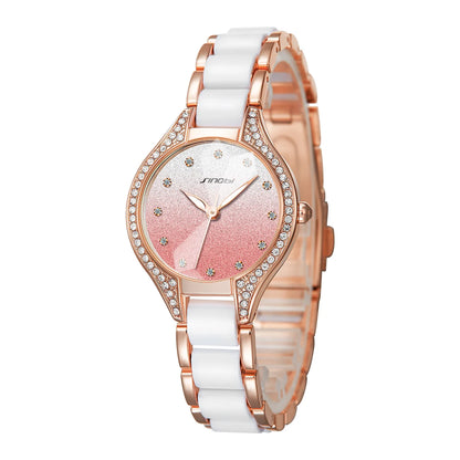 Luxury Diamond Quartz Watch