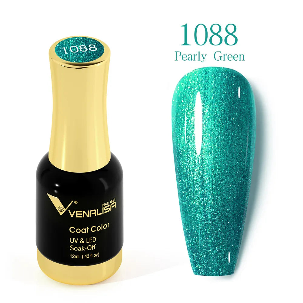 VENALISA Gel Nail Polish - No Wipe High Gloss Top Coat & Base Coat
