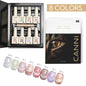 Cat Eye Gel Polish Set - 8 HEMA-Free UV Gel Colors for Magnetic Nail Art