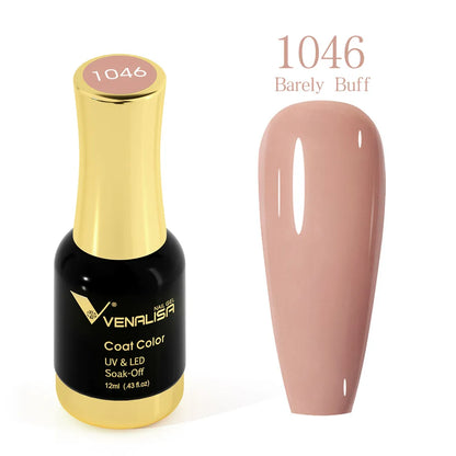 VENALISA Gel Nail Polish - No Wipe High Gloss Top Coat & Base Coat