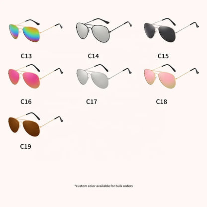 Classic Square Sunglasses - UV400 Mirrored Fashion Eyewear