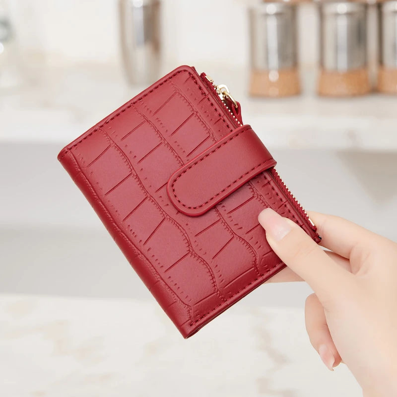 Crocodile Embossed PU Leather with Card Holder & Coin Pocket