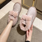 Winter Slipper Boots - Suede Leather with Natural Fur Lining