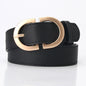 PU Leather Belt - Classic Metal Buckle Fashion Belt