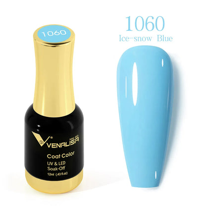 VENALISA Gel Nail Polish - No Wipe High Gloss Top Coat & Base Coat