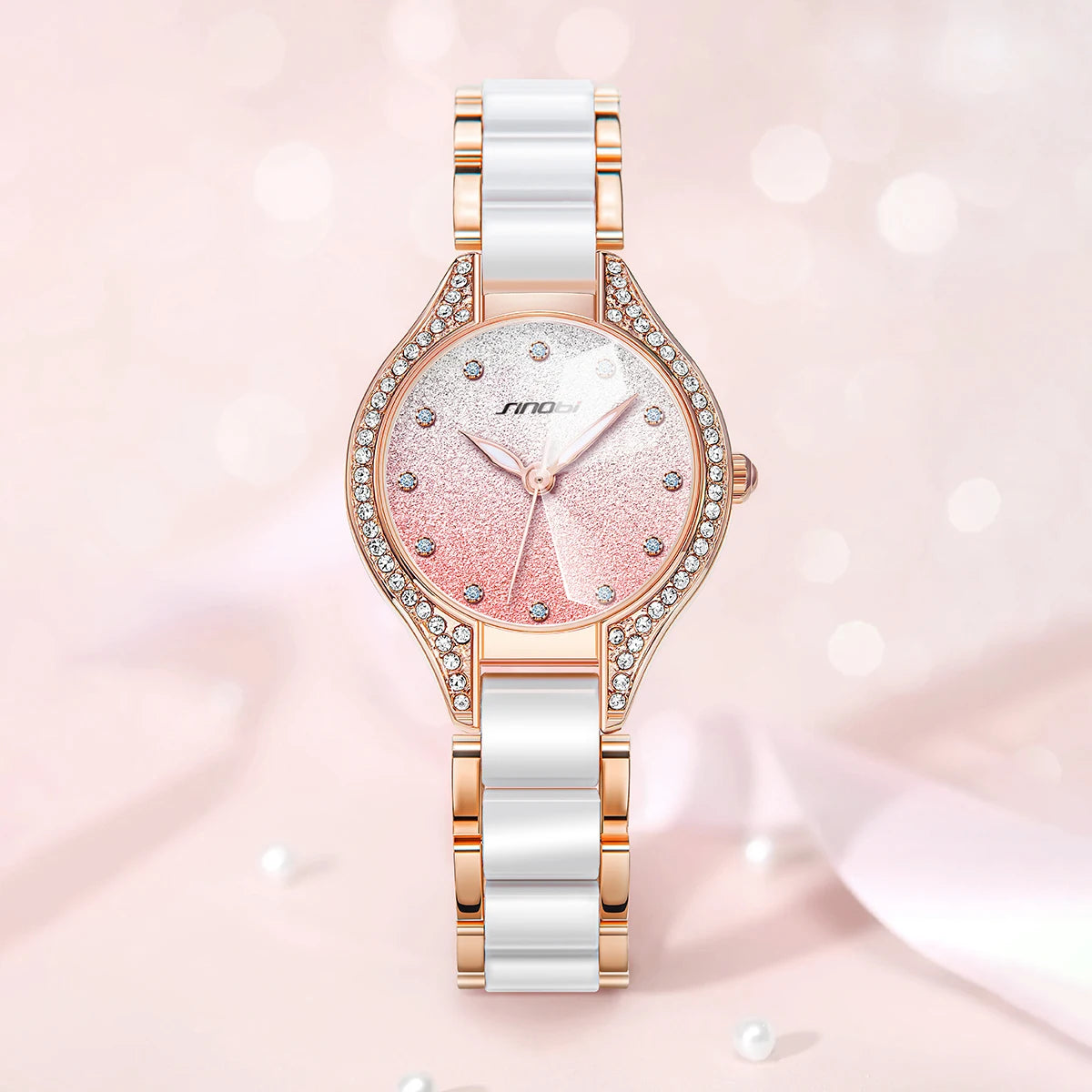 Luxury Diamond Quartz Watch