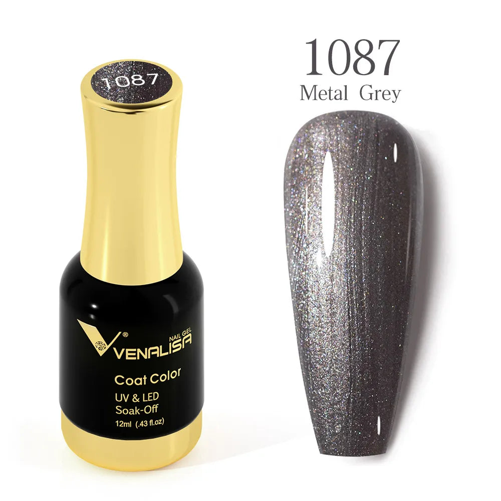 VENALISA Gel Nail Polish - No Wipe High Gloss Top Coat & Base Coat