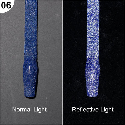 Super Reflective Disco Liner Gel Polish 12-Color Set - Nail Art Painting Collection